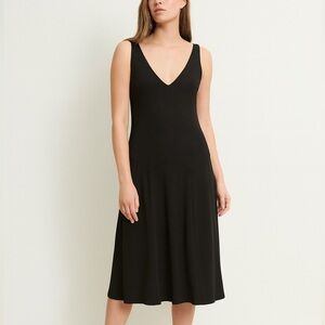 Banana Republic Black Midi Dress - Size ST